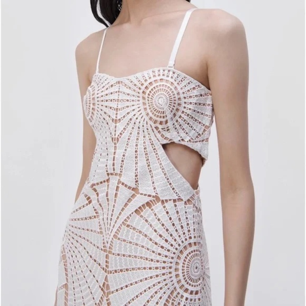 Jonathan Simkhai White Cutout Dress - Picture 2 of 7